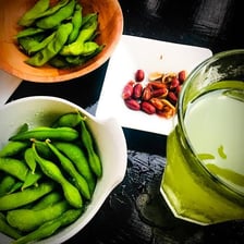 Soybeans shown in pods and in a bowl.