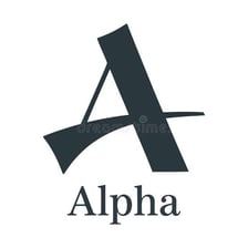 A graphic emphasizing the letter A as the first letter of the alphabet