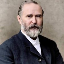 A historical portrait or illustration of John B. Stetson, the hatmaker.