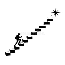 A determined person focused on achieving a goal