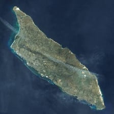 A coastal view of Aruba in the Caribbean