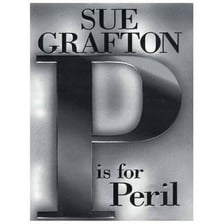 A book cover for Sue Grafton’s novel P Is for Peril