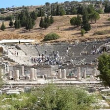 Ruins of an ancient Greek odeon theater