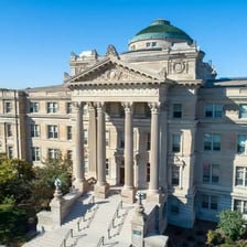 A view of the Iowa State University campus in Ames, Iowa.