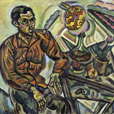 A portrait of surrealist artist Joan Miró.