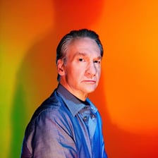 Portrait of political comedian Bill Maher