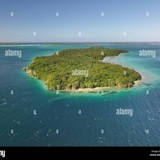 A tropical coastline and islands in Tonga