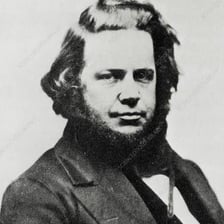 A historical portrait of sewing-machine inventor Elias Howe