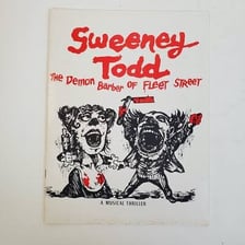 Promotional image depicting Sweeney Todd from the musical