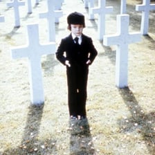 A promotional image associated with Damien from the film The Omen.