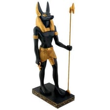An ancient Egyptian depiction of Anubis with a jackal’s head.