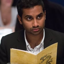 Aziz Ansari at an event associated with Master of None.