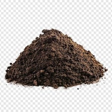 Dark, crumbly loam soil.