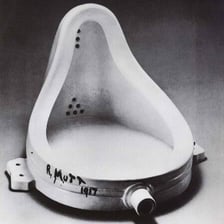 A Dada artwork associated with Marcel Duchamp