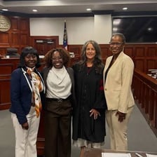 An assistant district attorney in a courtroom