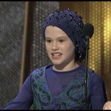 Anna Paquin in a scene from the film The Piano