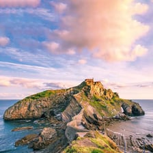 A landscape in Biscay, a province of northern Spain