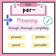 A language illustration showing the prefix “perma-” associated with permanence.