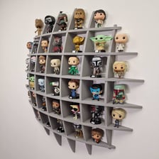 A display of Funko Pop vinyl figures