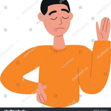 A person emphatically refusing a request