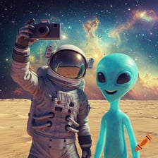 A simple illustration of extraterrestrial visitors
