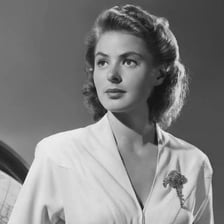 Ingrid Bergman as Ilsa Lund in the film Casablanca
