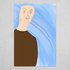 A person giving an uncomfortable, fixed stare