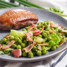 A dish presented in a French culinary style