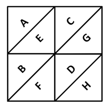 A simple educational diagram illustrating an analogy with paired relationships