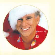 A portrait of singer Jimmy Buffett, who was born on December 25.