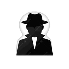 A person using a disguise to remain incognito