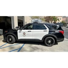 A Los Angeles Police Department patrol car
