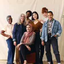 A diverse group of people representing multiple cultural backgrounds