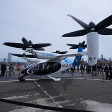 A small passenger airplane used as an air taxi.