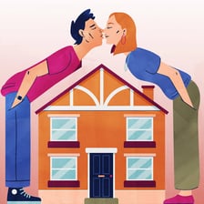Two people sharing a home