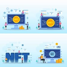 Digital artwork represented as a blockchain-based collectible