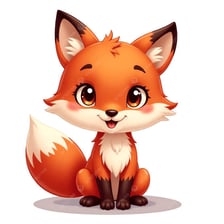 Illustration of a fox with a crafty expression