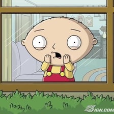 Stewie Griffin, the animated character from Family Guy