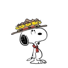 Snoopy and Gromit, two recognizable fictional beagle characters.