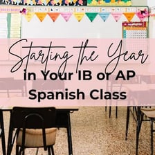 A Spanish-language class in a high-school classroom