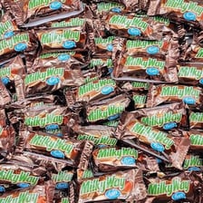 A Milky Way chocolate candy bar.