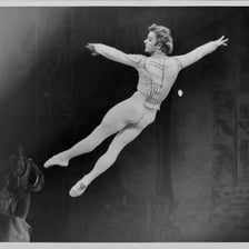 Mikhail “Misha” Baryshnikov performing ballet.