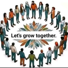 A group of people standing together in unity