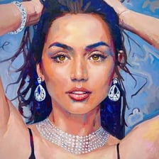 Portrait of actress Ana de Armas.