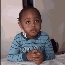 A person giving a neutral shrug to indicate an average or unimpressive reaction.