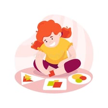 An educational illustration showing objects being sorted into categories