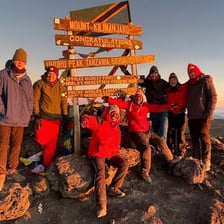 Rocky mountain summit representing a highest point