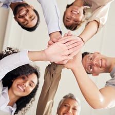 People beginning a new activity together