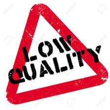 An example of an item labeled as poor quality.