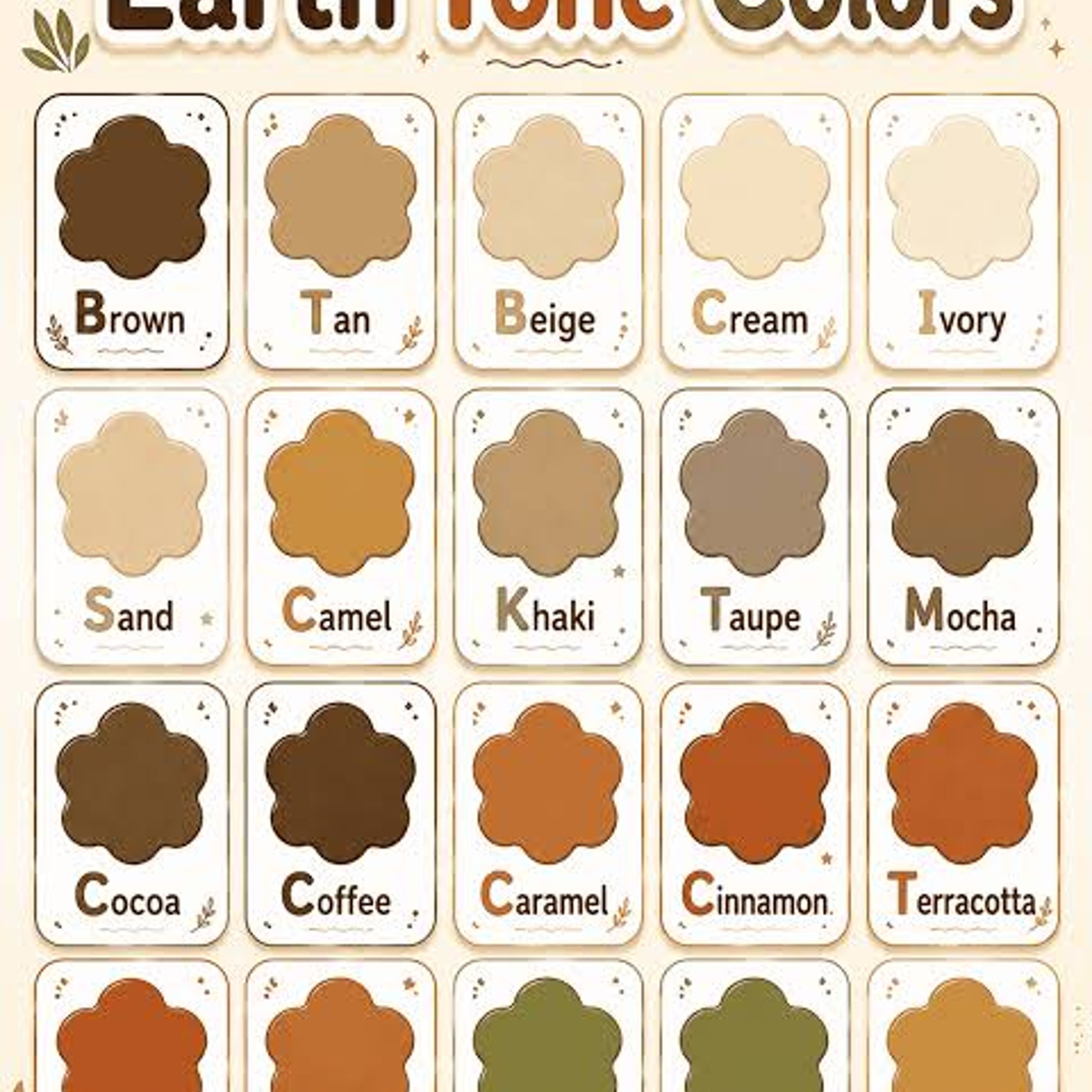 Earth tones — LA Times Mini Crossword Answer